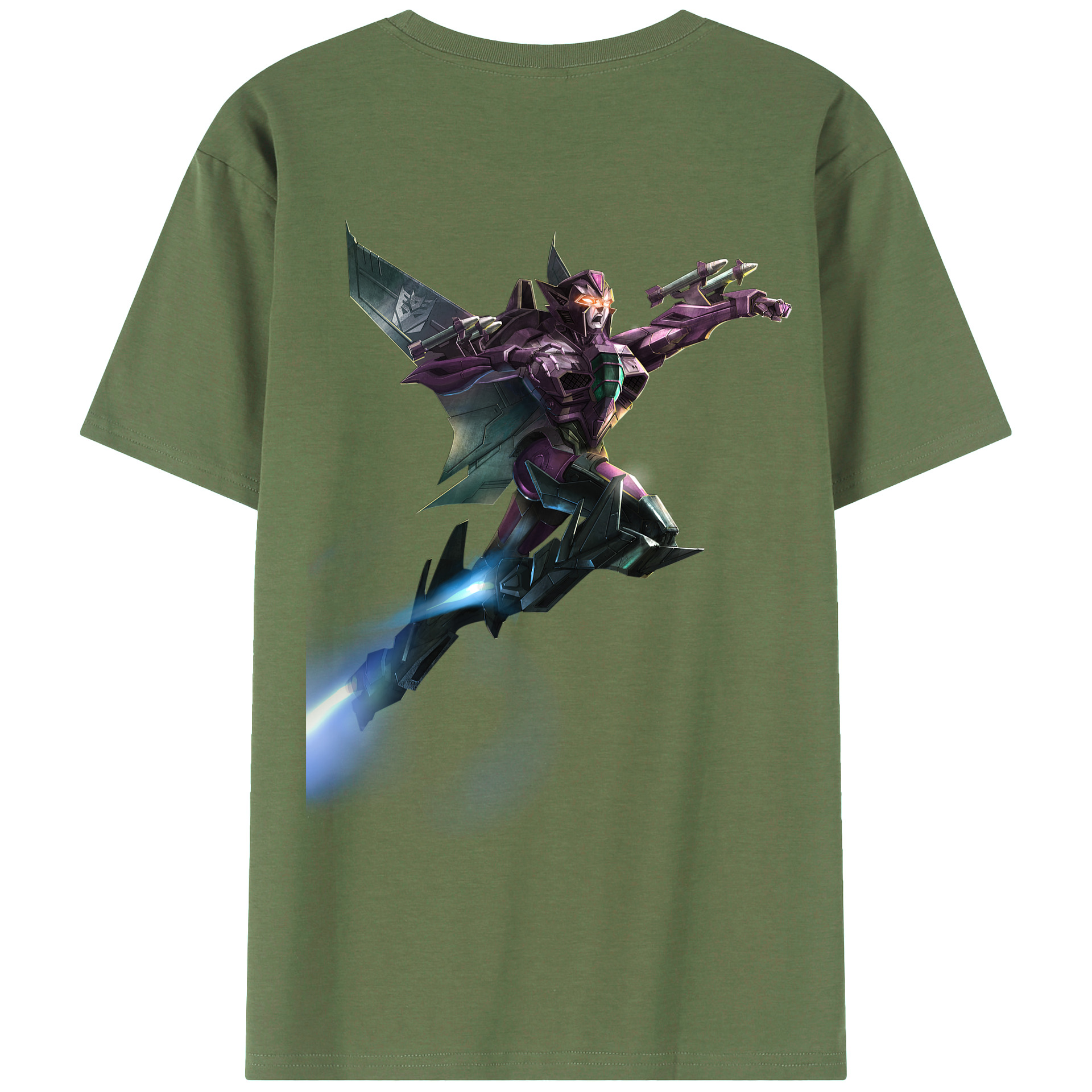 （画像用）  綿100％ メンズ半袖Tシャツ（バックプリント） 通気性